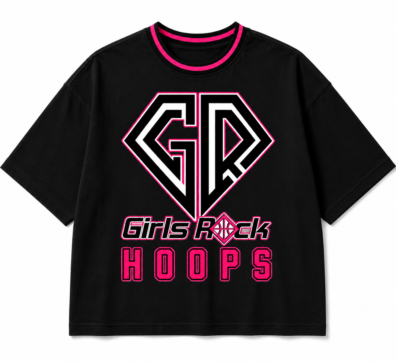 GIRLS ROCK HOOPS LUX TEE