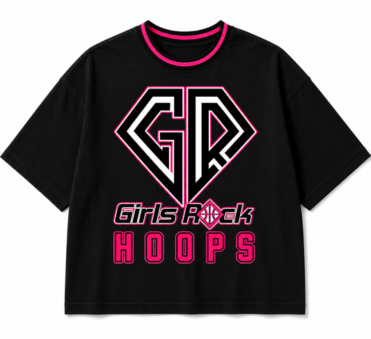 GIRLS ROCK HOOPS LUX TEE