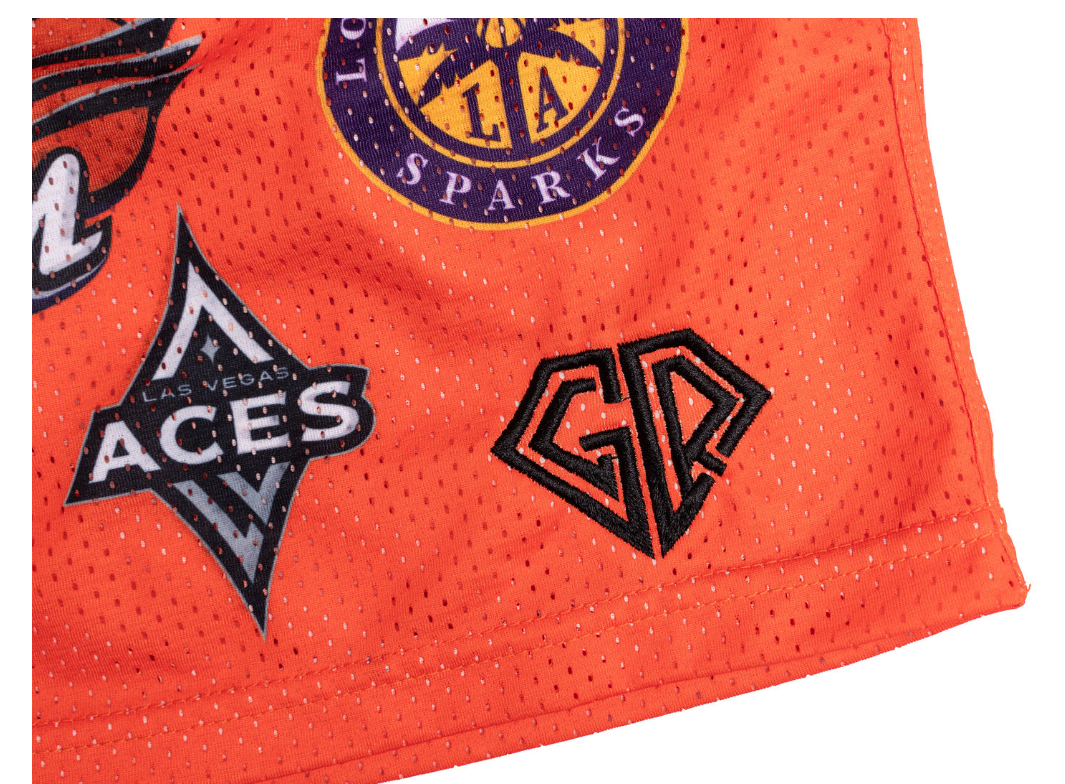 GIRLS ROCK THE W SHORTS - ORANGE