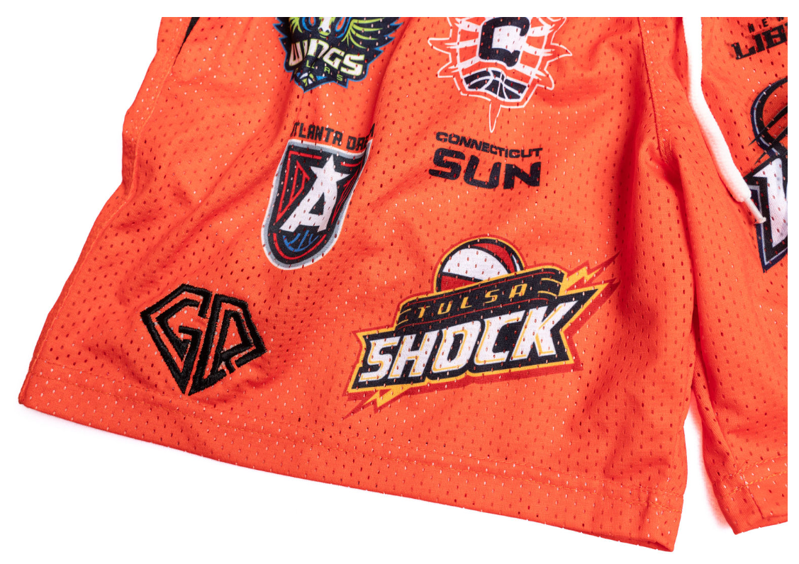 GIRLS ROCK THE W SHORTS - ORANGE