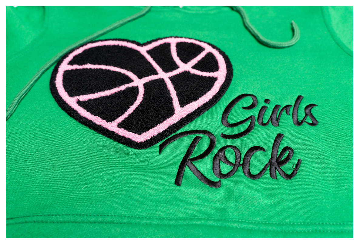 GIRLS ROCK HOOP OF HEARTS HOODIE
