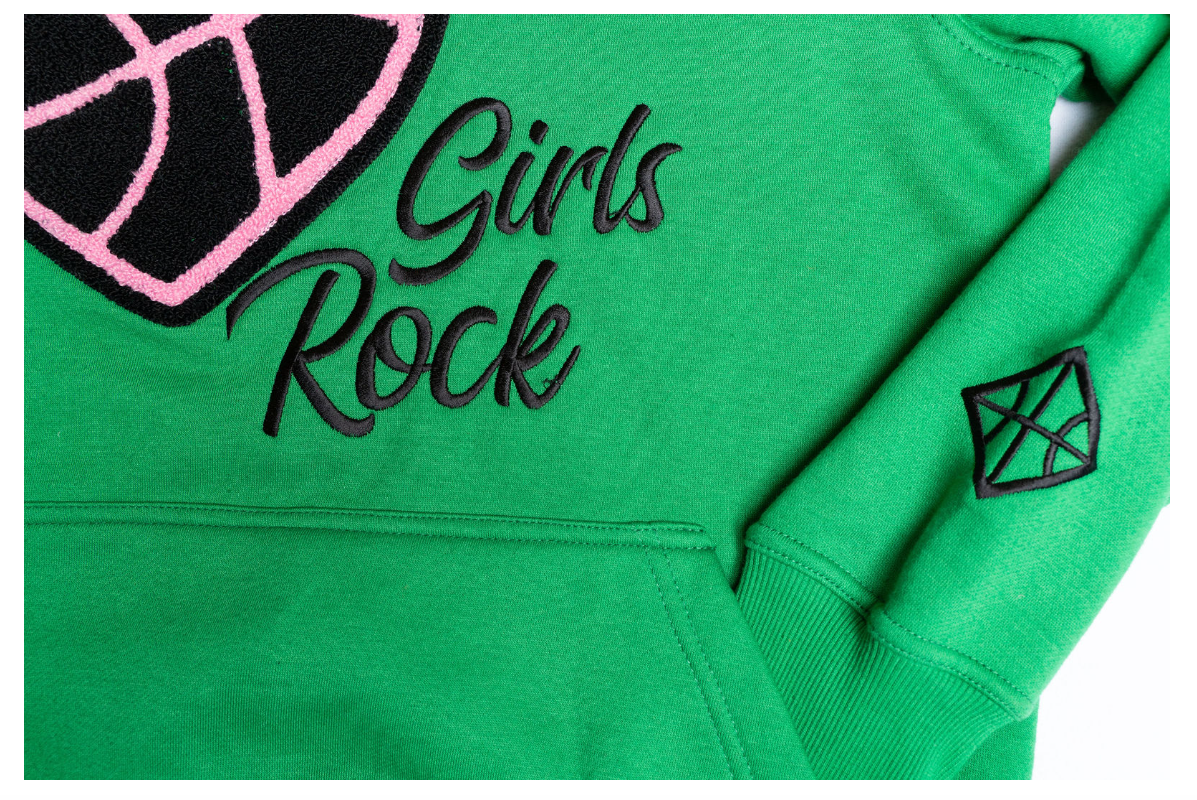 GIRLS ROCK HOOP OF HEARTS HOODIE